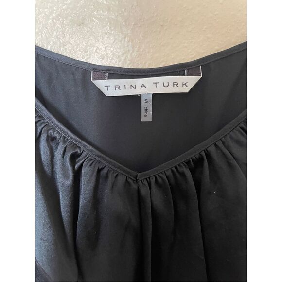 Trina Turk silk lace cami top size small black - Picture 7 of 7